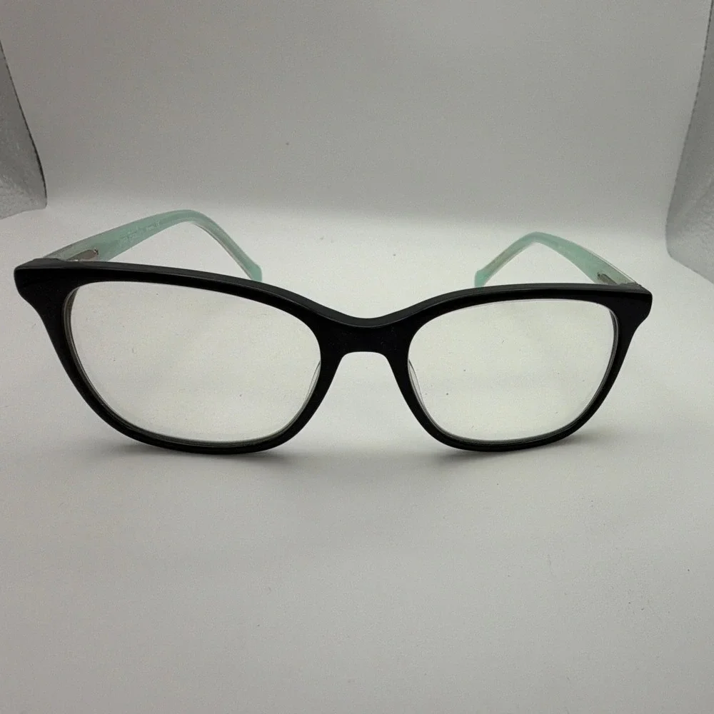 Vera Bradley Desert Patchwork DSP Eyeglass Frames 46-15-125 Black Aqua w/ Case